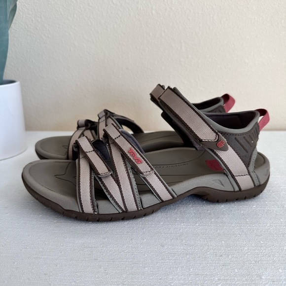 Teva Light Brown Adjustable Ankle Strap Sport Sandals Women’s 9 - Picture 12 of 14
